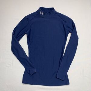 🆕 Under Armor Blue Unisex Kids Small/Medium Long Sleeve Shirt Athletic Exercise